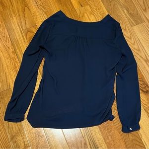 Banana Republic navy blouse
